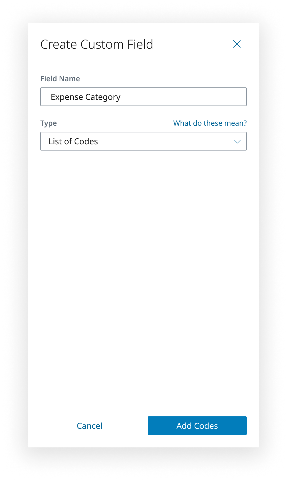 Create custom field interface